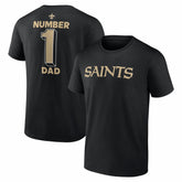 New Orleans Saints #1 Dad Jersey T-Shirt - Black online