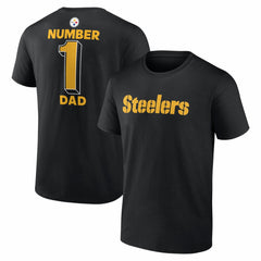 Pittsburgh Steelers #1 Dad Jersey T-Shirt - Black online