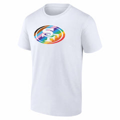 San Francisco 49ers Logo Pride T-Shirt - White on sale