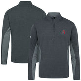 Arizona Diamondbacks Levelwear Waffle Insignia 2.0 Quarter-Zip Pullover Heather Black