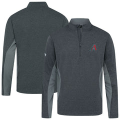Arizona Diamondbacks Levelwear Waffle Insignia 2.0 Quarter-Zip Pullover Heather Black