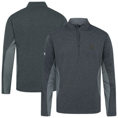 San Diego Padres Levelwear Waffle Insignia 2.0 Quarter-Zip Pullover Heather Black