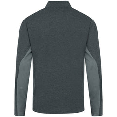 New York Yankees Levelwear Waffle Insignia 2.0 Quarter-Zip Pullover Heather Black