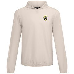 Milwaukee Brewers Levelwear Action Insignia 2.0 Pullover Hoodie Khaki
