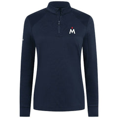 Minnesota Twins Levelwear Women's Power Insignia 2.0 Quarter-Zip Pullover Top Navy