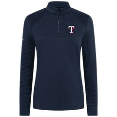 Texas Rangers Levelwear Women's Power Insignia 2.0 Quarter-Zip Pullover Top Navy