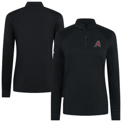 Arizona Diamondbacks Levelwear Women's Power Insignia 2.0 Quarter-Zip Pullover Top Black