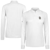 San Diego Padres Levelwear Women's Power Insignia 2.0 Quarter-Zip Pullover Top White