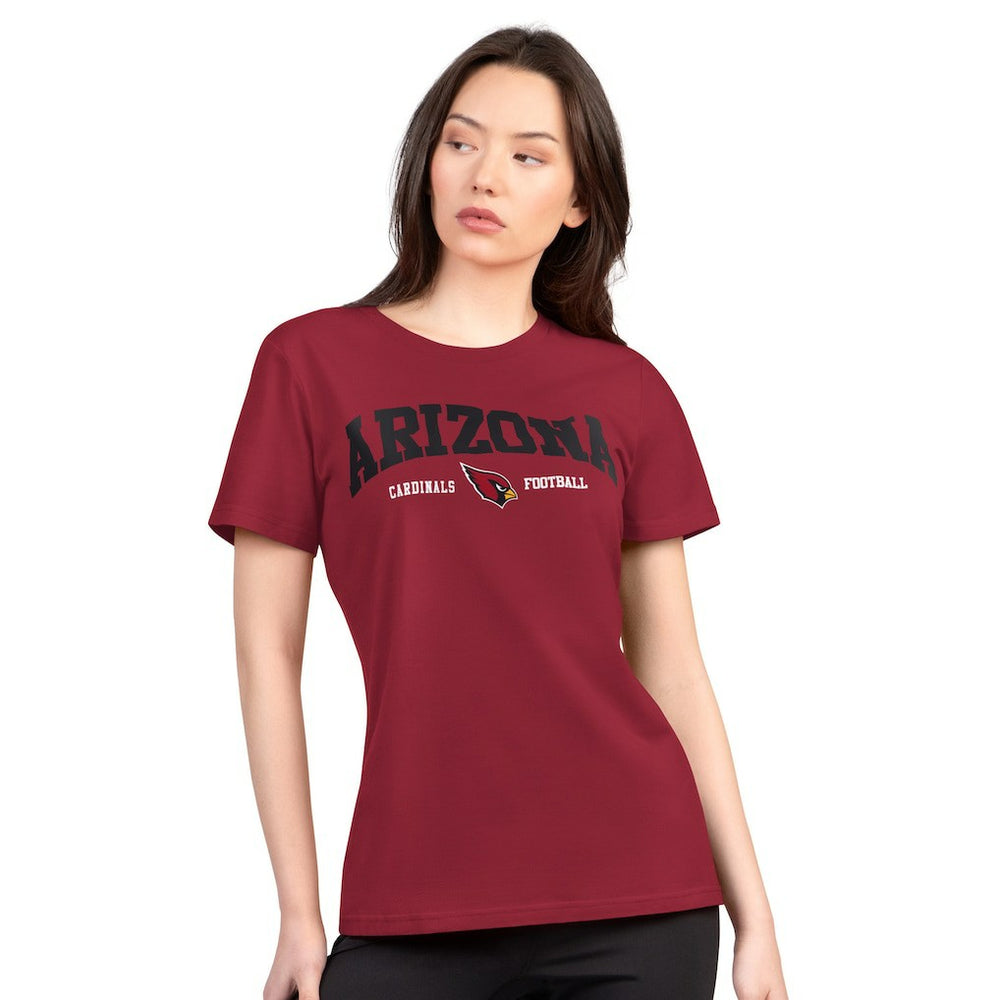 Arizona Cardinals G-III 4Her by Carl Banks Women's Super-Slim Lightweight Winning Crew T-Shirt - Cardinal sale
