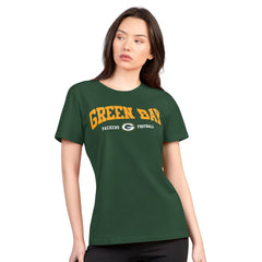 Green Bay Packers G-III 4Her by Carl Banks Women's Super-Slim Lightweight Winning Crew T-Shirt - Green on sale
