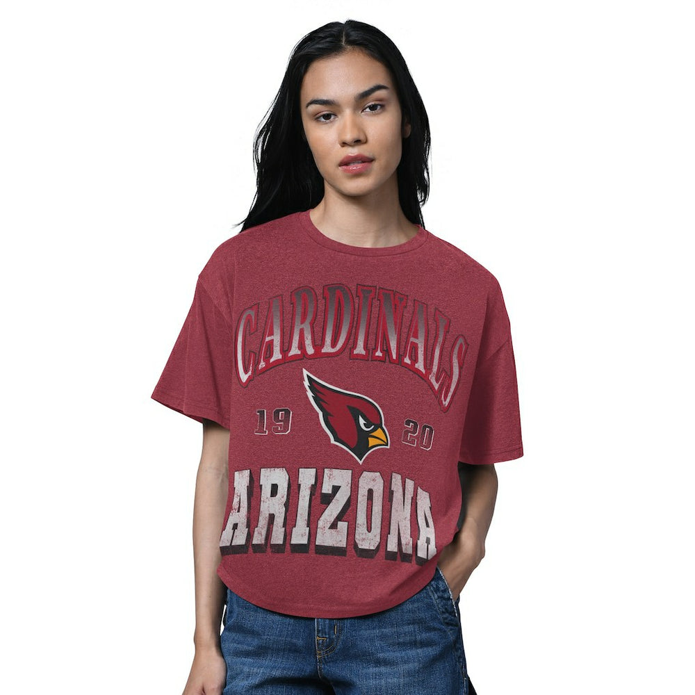 Arizona Cardinals Starter Women's Oversized Hall of Fame T-Shirt - Heather Cardinal online