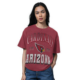Arizona Cardinals Starter Women's Oversized Hall of Fame T-Shirt - Heather Cardinal online