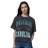 Carolina Panthers Starter Women's Oversized Hall of Fame T-Shirt - Heather Black sale
