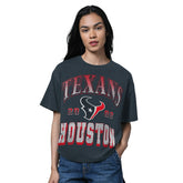 Houston Texans Starter Women's Oversized Hall of Fame T-Shirt - Heather Navy outlet