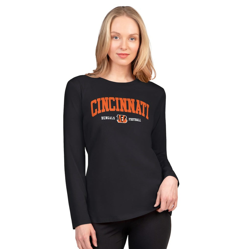 Cincinnati Bengals G-III 4Her by Carl Banks Women's Best Play Long Sleeve T-Shirt - Black sale