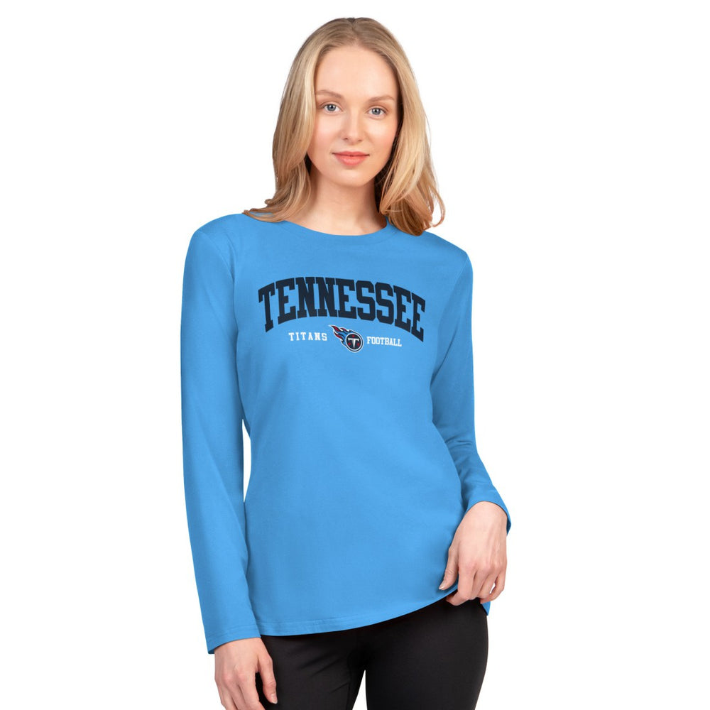 Tennessee Titans G-III 4Her by Carl Banks Women's Best Play Long Sleeve T-Shirt - Light Blue discount