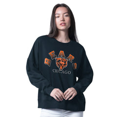 Chicago Bears G-III 4Her by Carl Banks Women's Oversized Feud Sweatshirt - Navy online