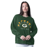 Green Bay Packers G-III 4Her by Carl Banks Women's Oversized Feud Sweatshirt - Green on sale
