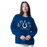 Indianapolis Colts G-III 4Her by Carl Banks Women's Oversized Feud Sweatshirt - Royal discount