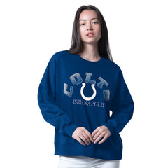 Indianapolis Colts G-III 4Her by Carl Banks Women's Oversized Feud Sweatshirt - Royal discount
