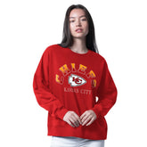 Kansas City Chiefs G-III 4Her by Carl Banks Women's Oversized Feud Sweatshirt - Red online