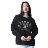 Las Vegas Raiders G-III 4Her by Carl Banks Women's Oversized Feud Sweatshirt - Black on sale