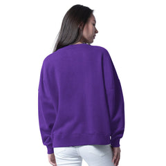 Minnesota Vikings G-III 4Her by Carl Banks Women's Oversized Feud Sweatshirt - Purple for sale