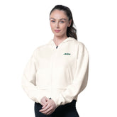 New York Jets MSX by Michael Strahan Women's Eleanor Full-Zip Hoodie - Cream sale
