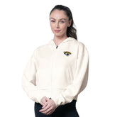 Jacksonville Jaguars MSX by Michael Strahan Women's Eleanor Full-Zip Hoodie - Cream on sale