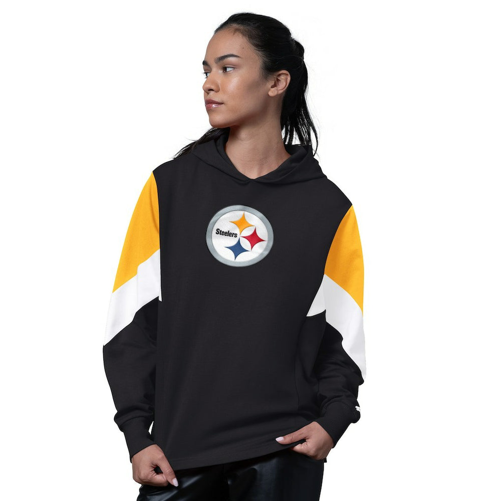 Pittsburgh Steelers Starter Women's Scrimmage Hoodie - Black discount