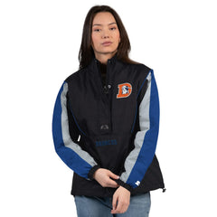 Denver Broncos Starter Women's Thursday Night Gridiron Half-Zip Jacket - Black/Navy outlet