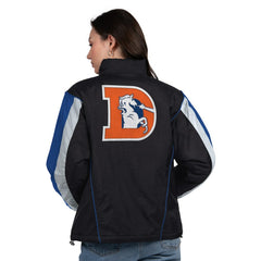 Denver Broncos Starter Women's Thursday Night Gridiron Half-Zip Jacket - Black/Navy outlet