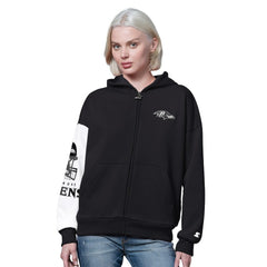 Baltimore Ravens Starter Women's 4th Down Full-Zip Hoodie - Black on sale
