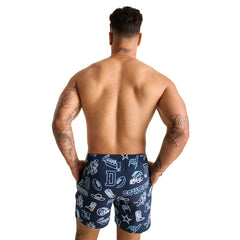 Dallas Cowboys Chubbies The Neon 5.5" Classic Lined Swim Trunks - Navy for sale