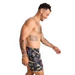 Pittsburgh Steelers Chubbies The Neon 5.5" Classic Lined Swim Trunks - Black discount