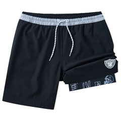 Las Vegas Raiders Chubbies 5.5" Classic Lined Swim Trunks - Black cheap
