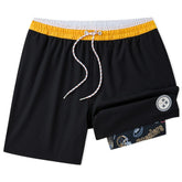 Pittsburgh Steelers Chubbies 5.5" Classic Lined Swim Trunks - Black discount