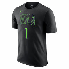 Zion Williamson New Orleans Pelicans Unisex 2025/26 City Edition Name & Number T-Shirt - Black discount