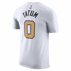 Jayson Tatum Boston Celtics Unisex 2025/26 City Edition Name & Number T-Shirt - White for sale