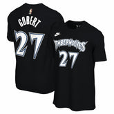 Rudy Gobert Minnesota Timberwolves Unisex Name & Number T-Shirt - Classic Edition - Black for sale