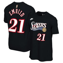 Joel Embiid Philadelphia 76ers Unisex Name & Number T-Shirt - Classic Edition - Black shop