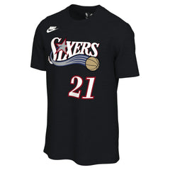 Joel Embiid Philadelphia 76ers Unisex Name & Number T-Shirt - Classic Edition - Black shop