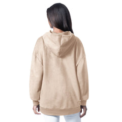 Denver Broncos G-III 4Her by Carl Banks Women's Best Hitter Oversized Tunic Pullover Hoodie - Cream outlet