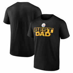 Pittsburgh Steelers Best Dad Father's Day T-Shirt - Black sale