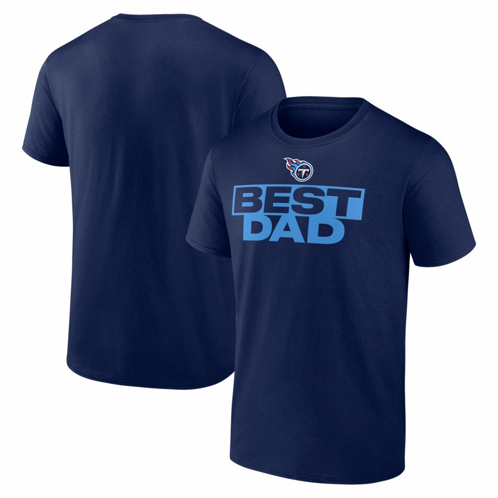 Tennessee Titans Best Dad Father's Day T-Shirt - Navy for sale