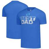 Detroit Lions Best Dad Father's Day T-Shirt - Blue outlet