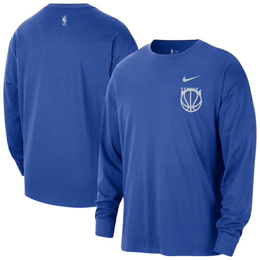 Orlando Magic 2025/26 City Edition Remix Essential Logo Long Sleeve T-Shirt - Blue shop