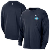 Oklahoma City Thunder 2025/26 City Edition Remix Essential Logo Long Sleeve T-Shirt - Navy for sale