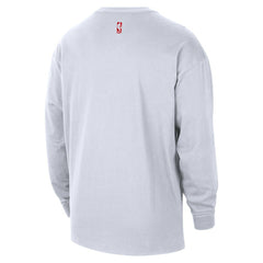 Houston Rockets 2025/26 City Edition Remix Essential Logo Long Sleeve T-Shirt sale - White online