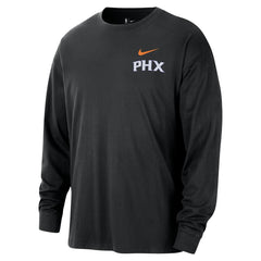Phoenix Suns 2025/26 City Edition Remix Essential Logo Long Sleeve T-Shirt - Black cheap